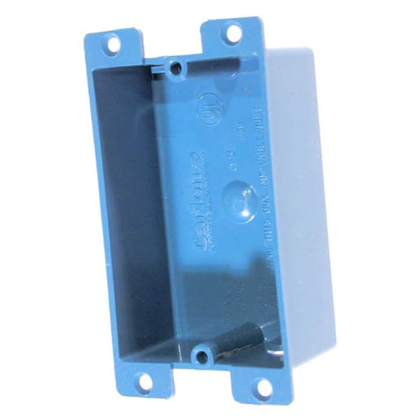 V3Gate Electrical Box, 8 cu in, Old Work Outlet Box Type, 1 Gang, PVC, Rectangular Shape B108R-UPC - main